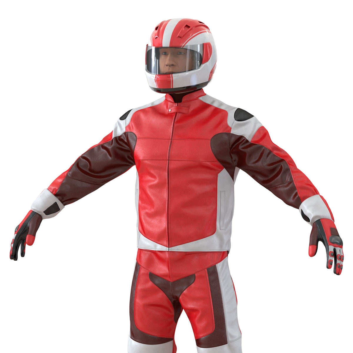 motorcycle rider generic 2 3d max