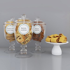 Cookie jars 4 3D model