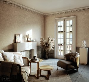 Beige Livingroom