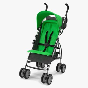Lightweight Umbrella Stroller Spring Green 3D model