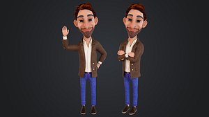 3D Cartoon Man Rigged