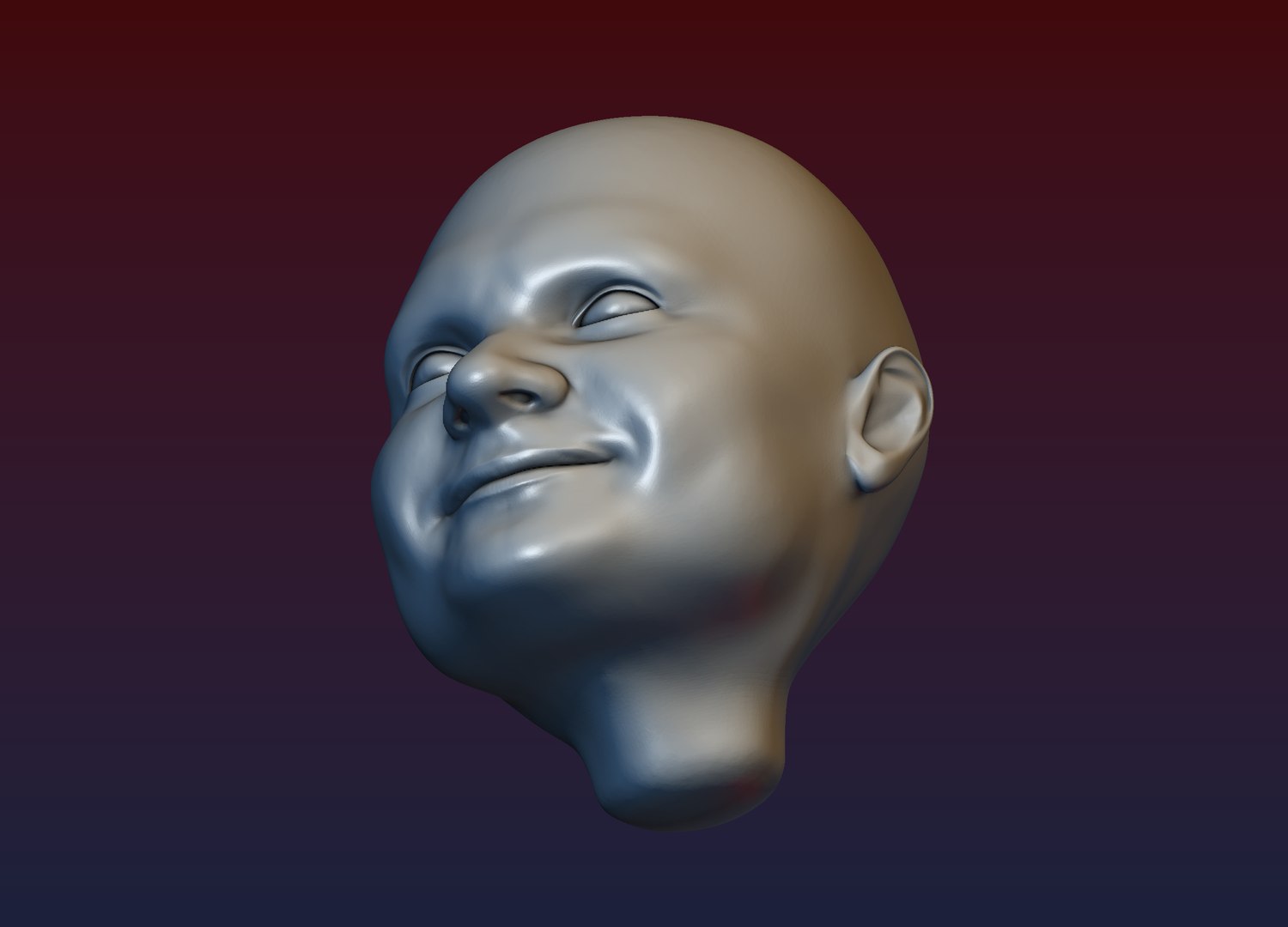 Male Head 5 Bald Head 3D Model - TurboSquid 1889193