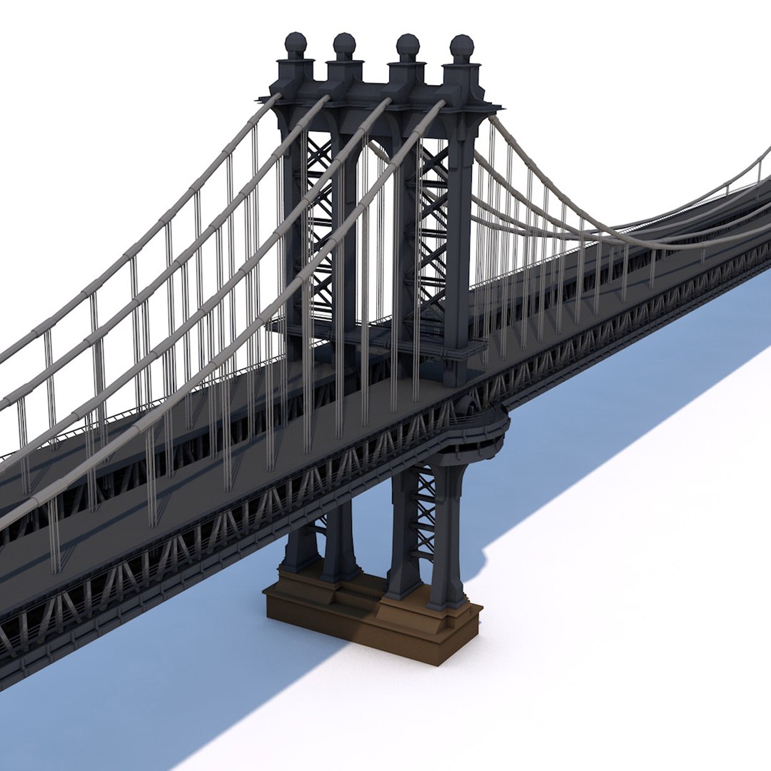 Manhattan Bridge 3D Model - TurboSquid 2222675