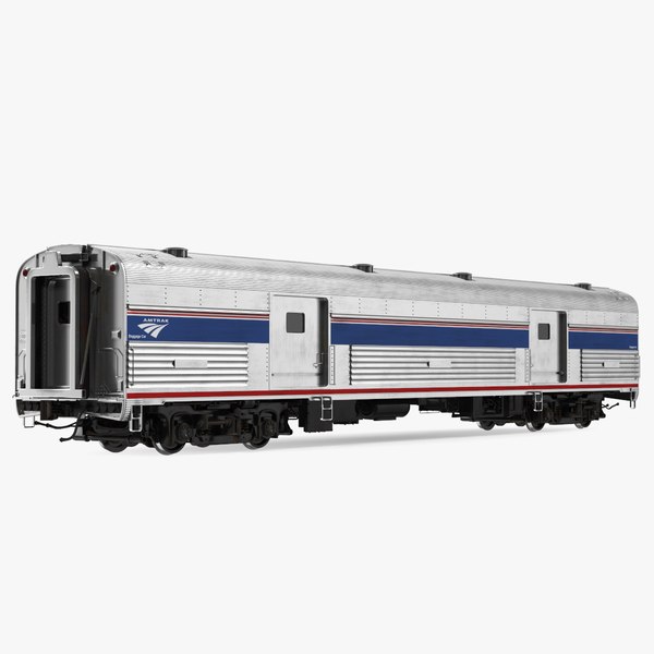 3D Baggage Car Amtrak