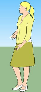 girl standing 3ds
