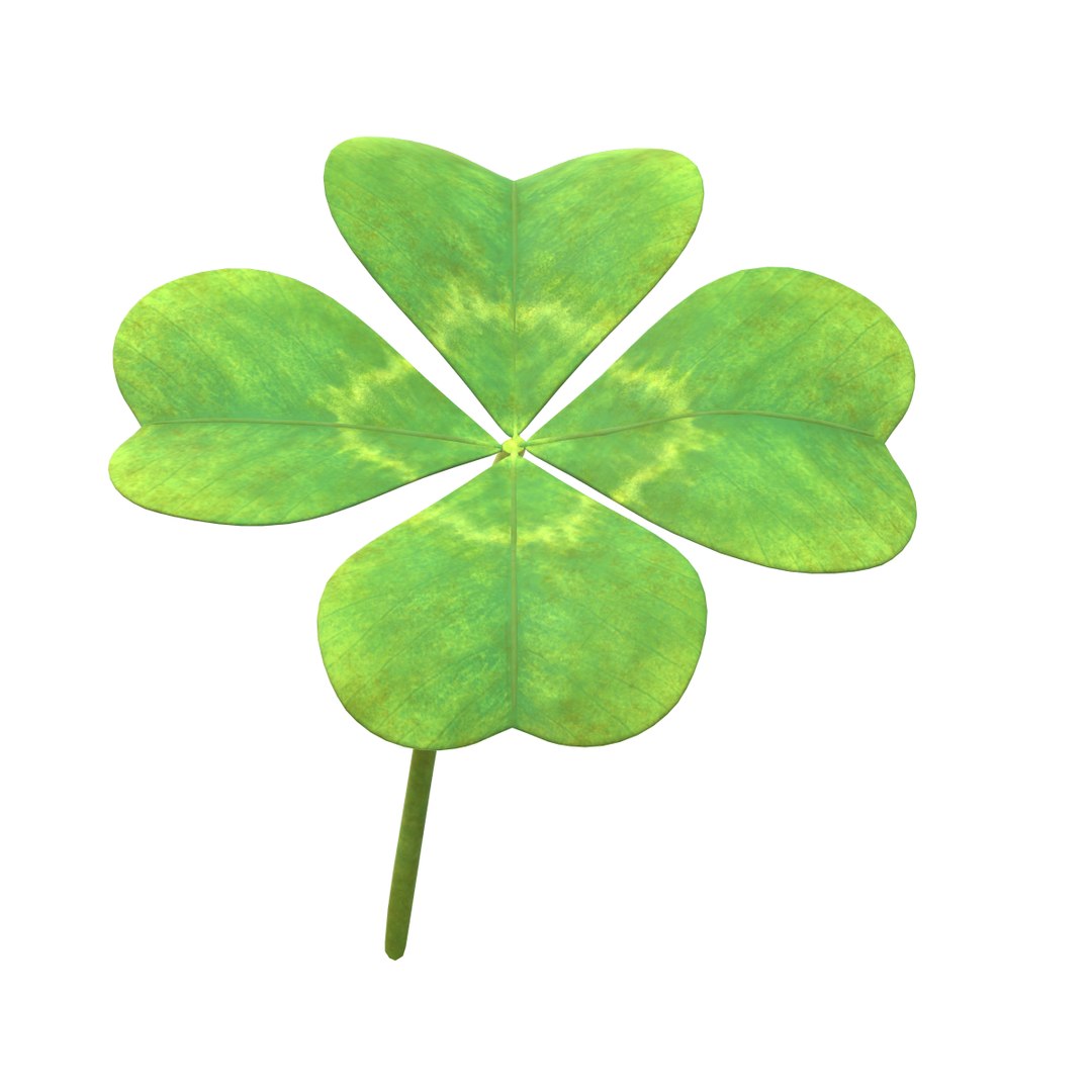 3D Fourleaf Clover TurboSquid 2329426