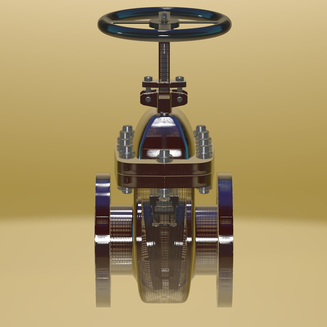 Valve Gate Pipe Pipeline 3d Blend