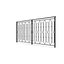 3D model Metal Fencing Barrier Models for Gardens and Sidewalk