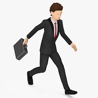 Businessman Low Poly Rigged