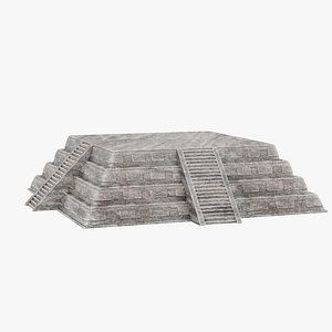 3D model Mayan Pyramid 03