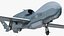 RQ-4D Phoenix Global Hawk Drone Rigged for Maya