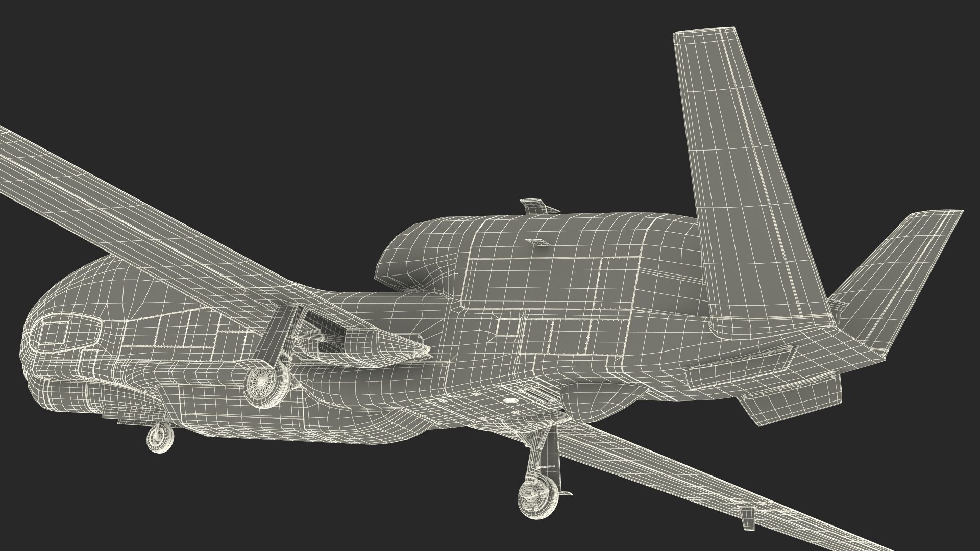 RQ-4D Phoenix Global Hawk Drone Rigged for Maya 3D model https://p.turbosquid.com/ts-thumb/L4/hGu8ZS/mV/rq4dphoenixglobalhawkdroneriggedformayac4dmodel035/jpg/1706148456/1920x1080/fit_q87/a11edba908f3de330117dd4afce906b4afc2dad5/rq4dphoenixglobalhawkdroneriggedformayac4dmodel035.jpg