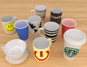3d model cups