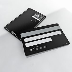3d model coin credit card