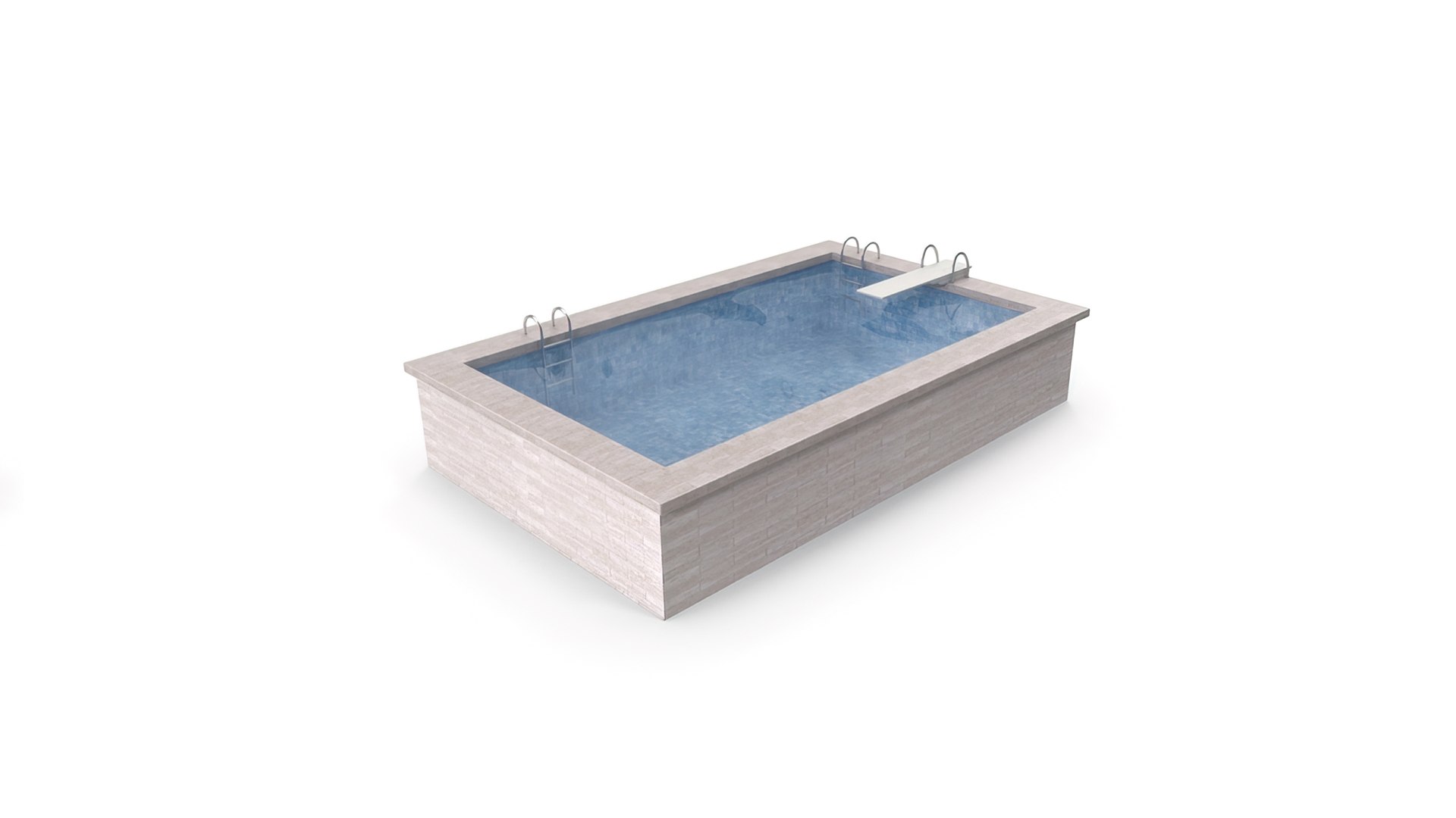 3D Swimming Pool Model - TurboSquid 2144138