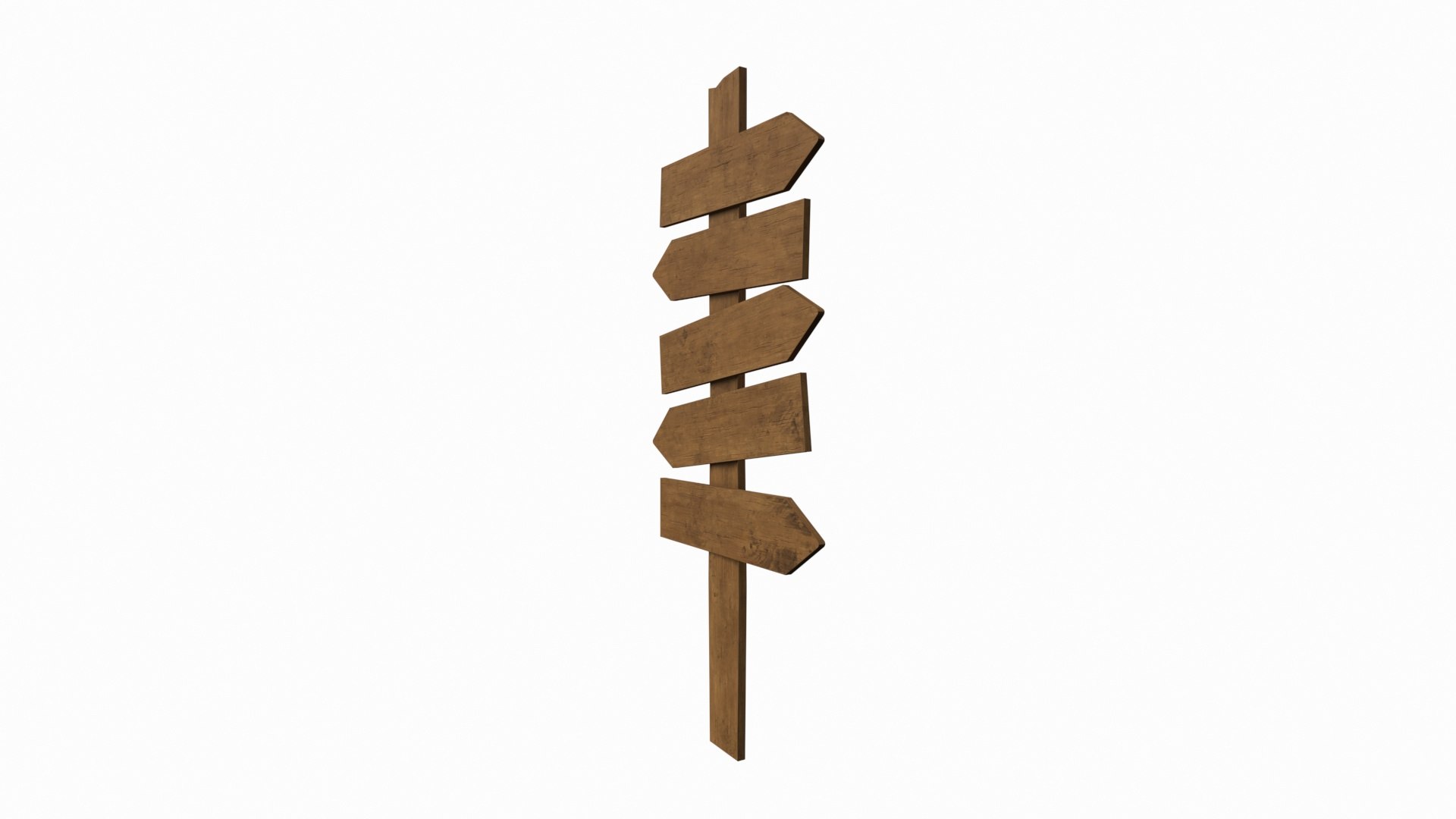 Wood sign 3D - TurboSquid 1614670