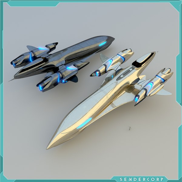 3d model spaceship planets vessel