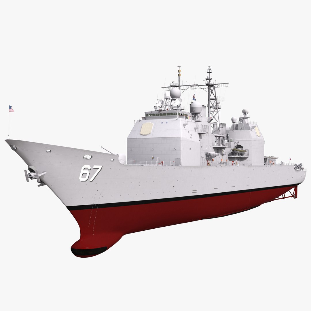 Ticonderoga Class Cruiser Shiloh CG-67 3D Model 3D model preview