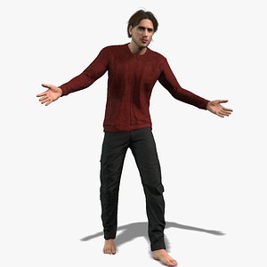 Realistic Male Character Game Ready 3D