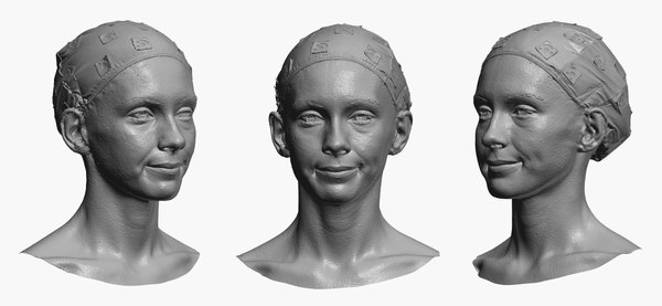 Athena human head dimpler 3D model - TurboSquid 1662412