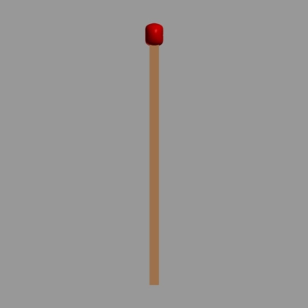 free matchstick red brown 3d model https://p.turbosquid.com/ts-thumb/L4/yHP2SU/cJofUZrO/matchstick2/jpg/1183205438/1920x1080/fit_q87/438ce6f3a2f537bd3370c90beb4499df65706ea0/matchstick2.jpg