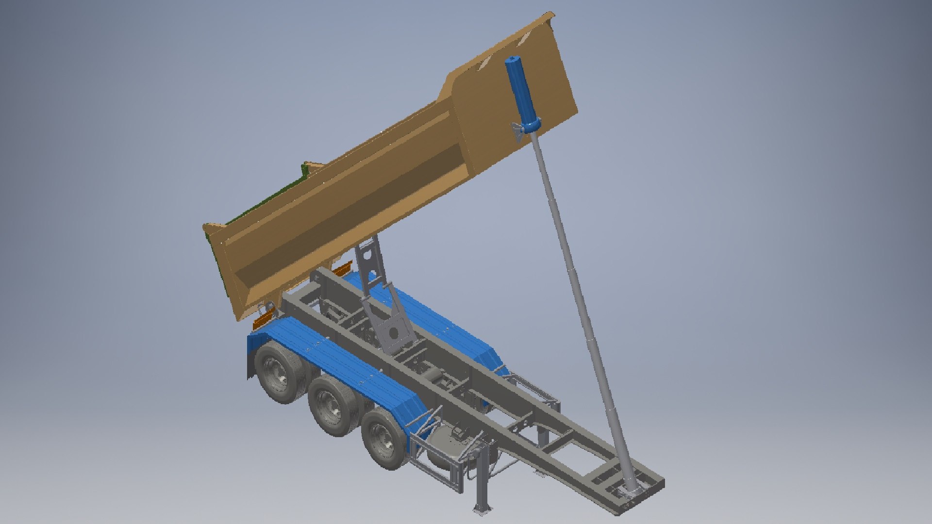 Dumping Semi Trailer Assembly 3D Model - TurboSquid 2226381