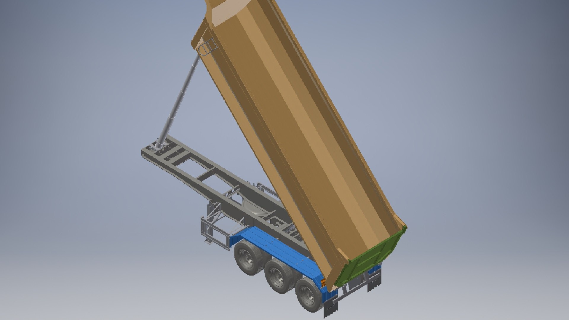 Dumping Semi Trailer Assembly 3D Model - TurboSquid 2226381