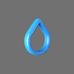 3D droplet symbol model