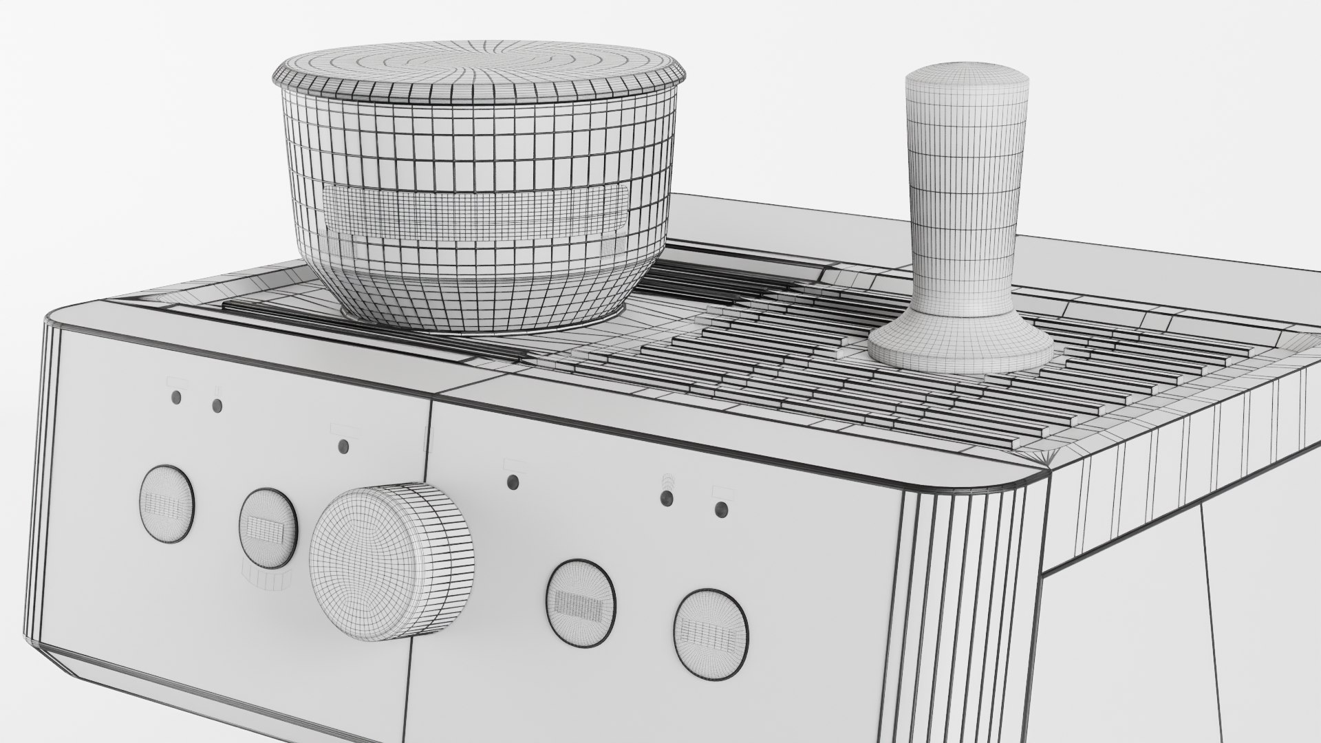 Cafe Semi-automatic Expresso Machine 3D Model - TurboSquid 1979919
