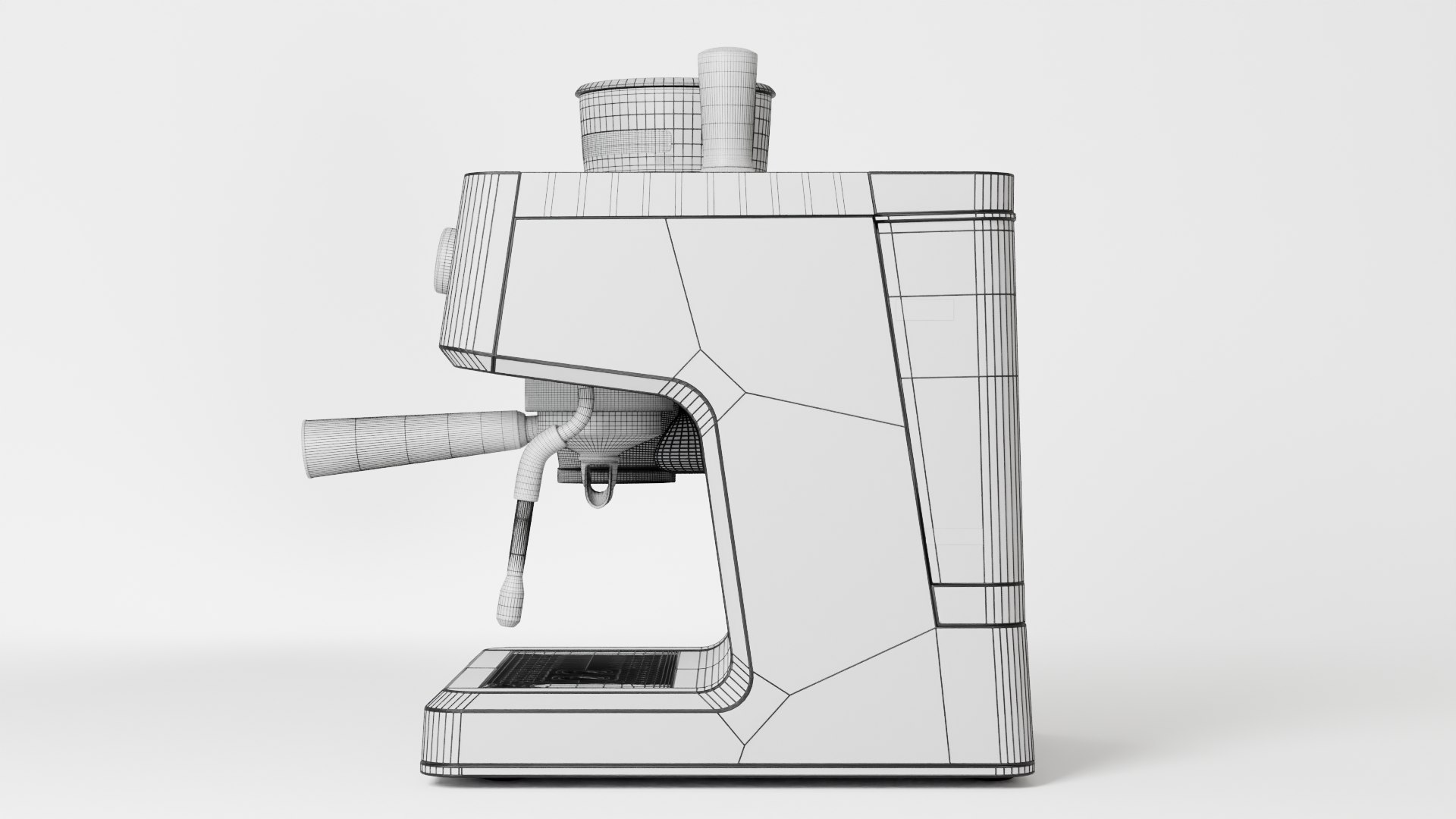 Cafe Semi-automatic Expresso Machine 3D Model - TurboSquid 1979919