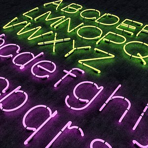 Neon Alphabet