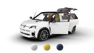 Renault 5 E-Tech 2025 Iconic HQ 3d model 3D model