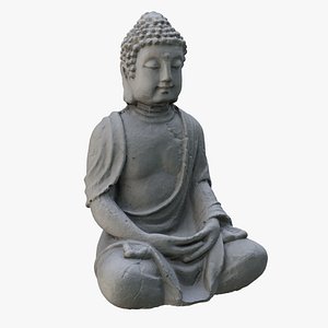 3D Buddha figurine model