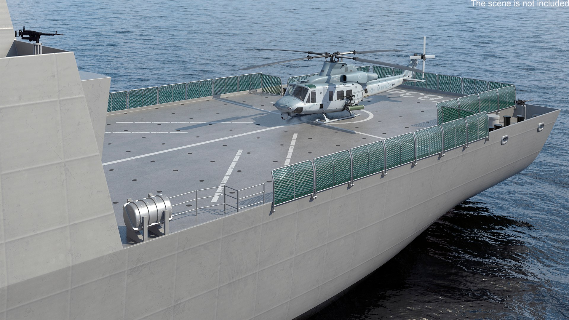 3D Frigate Type 31 With Military Helicopter - TurboSquid 2315031