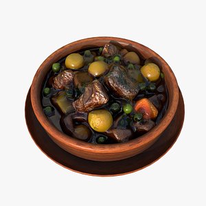 Beef Stew Soup 3D model