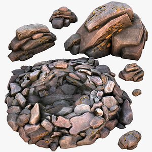 Gold Ore Mineral Treasure Mines 3D