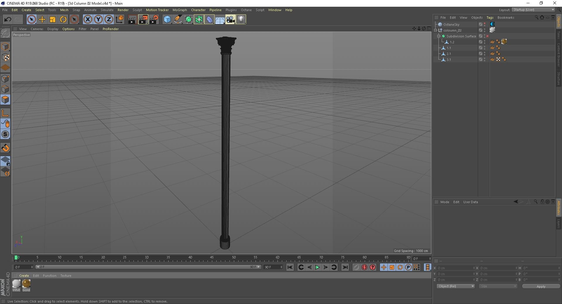 Column Architecture 3D Model - TurboSquid 1495888