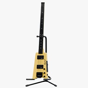 Steinberger Spirit Yellow Bass Guitar PBR 3D