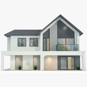 Modern Building 02 3D model