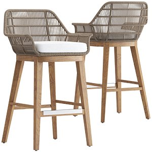 3D Palecek Loretta Outdoor Barstool