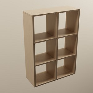 Wall bookshelf lattice-style