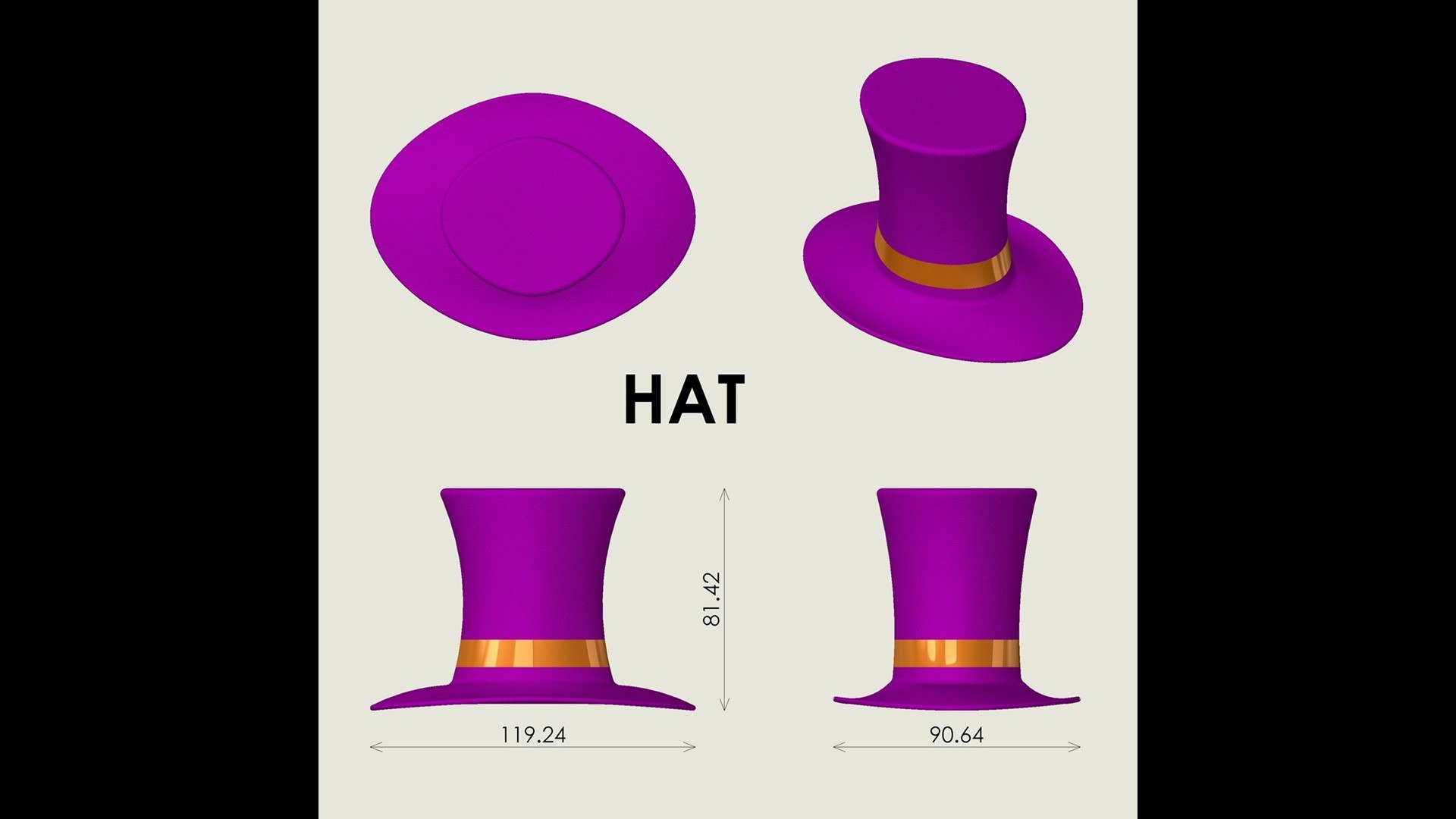 Hat Model - TurboSquid 2380778