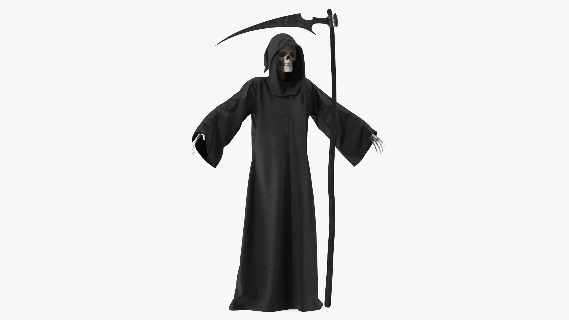 Death Character with Scythe Rigged for Modo 3D model preview