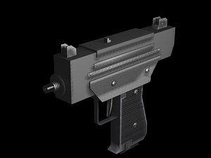 uzi pistol 3d model