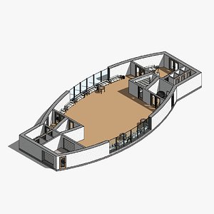 3D Exhibition Center - Revit model