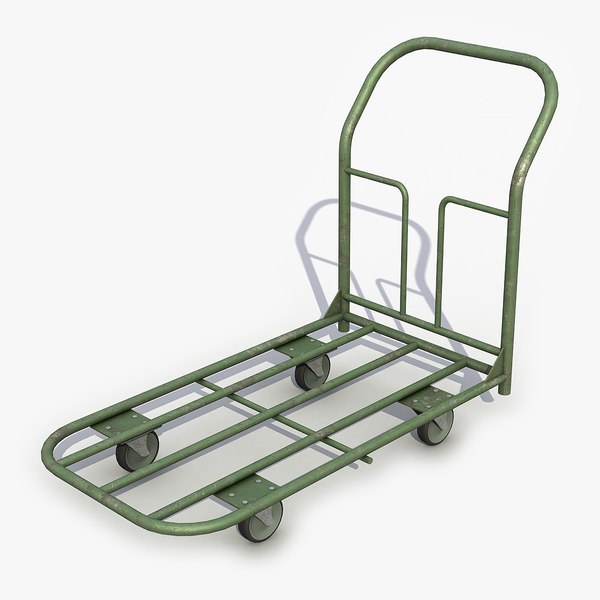 Hand Cart 2 3D Model 3D