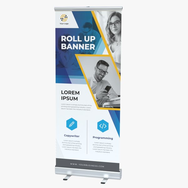 roller banner 3D model