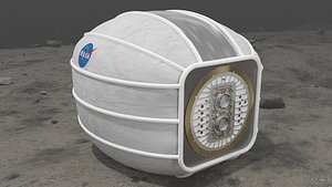 Module Landed on Moon surface