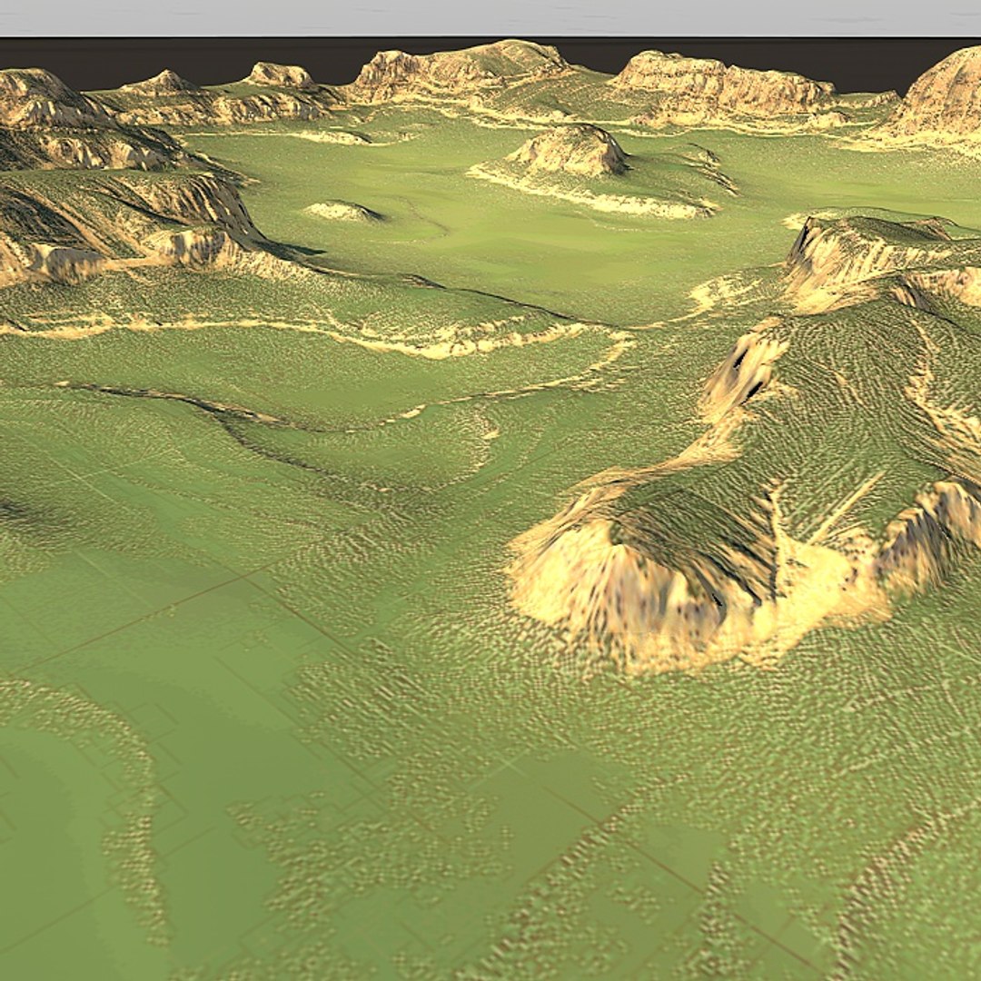 3d Model Of Terrain