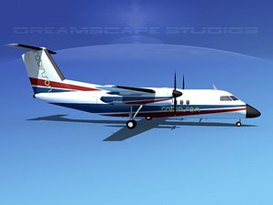 dhc-8-100 dash 8 3d model